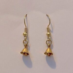 Gold Bells Drop Earrings